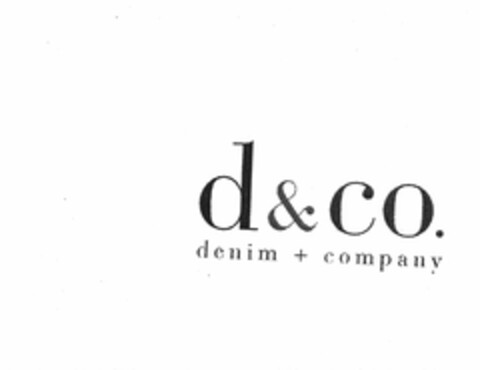 D & CO. DENIM + COMPANY Logo (USPTO, 14.03.2012)
