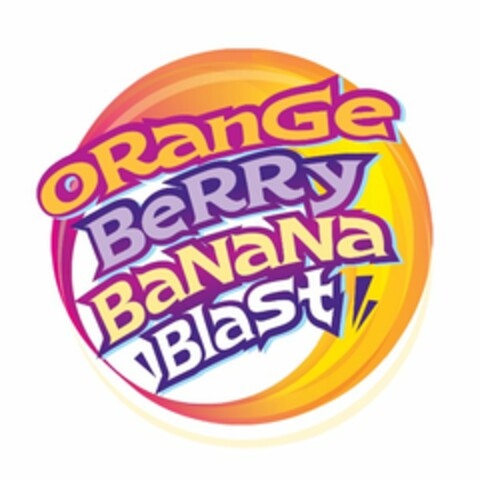 ORANGE BERRY BANANA BLAST Logo (USPTO, 01/31/2013)