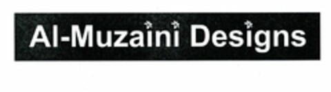 AL-MUZAINI DESIGNS Logo (USPTO, 15.07.2013)
