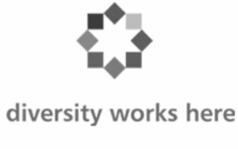 DIVERSITY WORKS HERE Logo (USPTO, 25.09.2013)