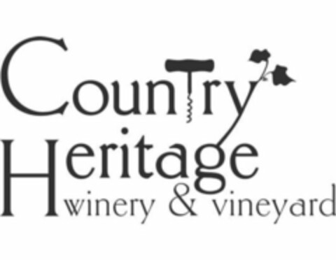 COUNTRY HERITAGE WINERY & VINEYARD Logo (USPTO, 26.03.2014)