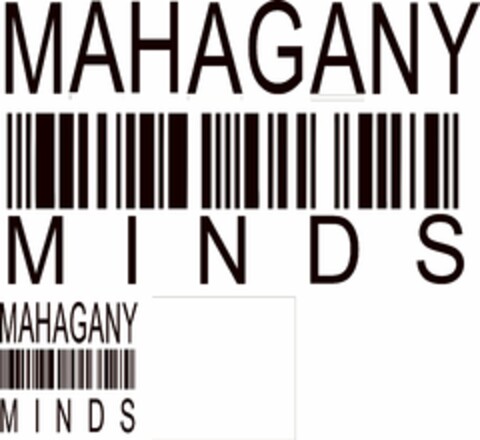 MAHAGANY MINDS Logo (USPTO, 08/29/2014)