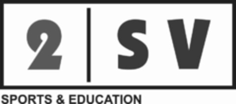 2 S V SPORTS  & EDUCATION Logo (USPTO, 12/15/2014)