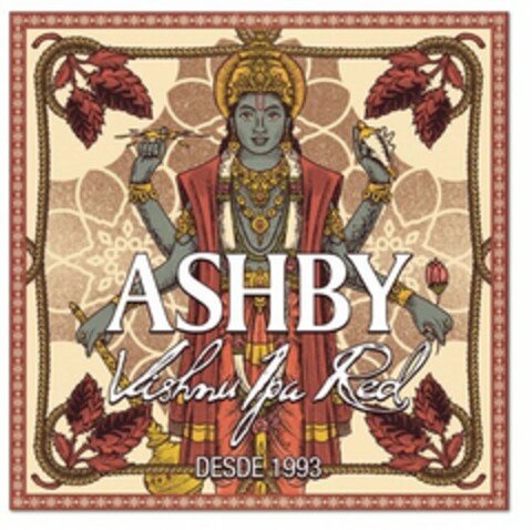 ASHBY VISHNU IPA RED DESDE 1993 Logo (USPTO, 21.10.2015)
