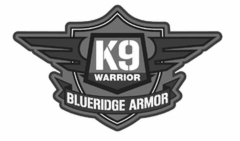 K9 WARRIOR BLUERIDGE ARMOR Logo (USPTO, 08.04.2016)