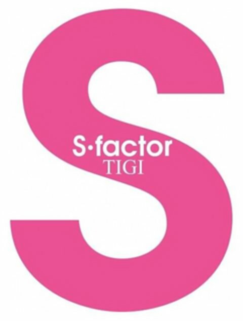 S S.FACTOR TIGI Logo (USPTO, 03/26/2018)