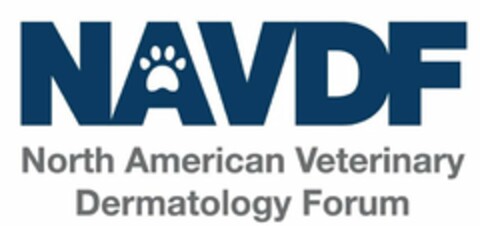 NAVDF NORTH AMERICAN VETERINARY DERMATOLOGY FORUM Logo (USPTO, 18.04.2018)