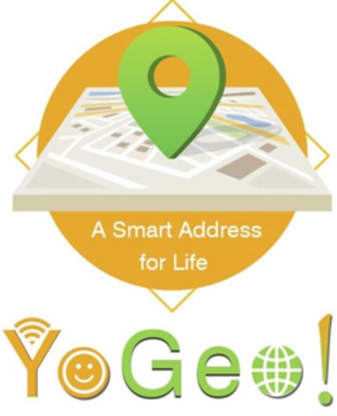 A SMART ADDRESS FOR LIFE YOGEO Logo (USPTO, 10.07.2018)