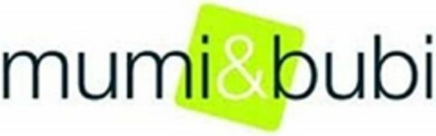 MUMI & BUBI Logo (USPTO, 01/22/2019)