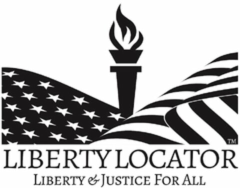 LIBERTY LOCATOR LIBERTY & JUSTICE FOR ALL Logo (USPTO, 20.05.2019)