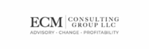 ECM CONSULTING GROUP LLC ADVISORY · CHANGE · PROFITABILITY Logo (USPTO, 13.09.2019)