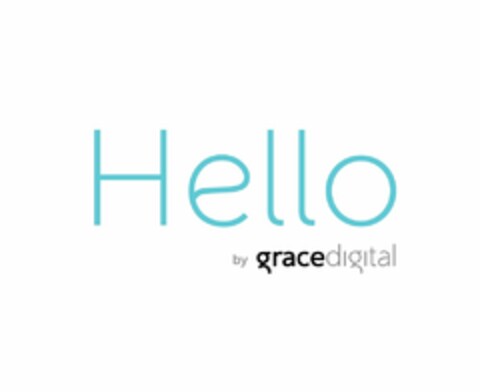 HELLO BY GRACE DIGITAL Logo (USPTO, 27.03.2017)