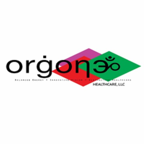 ORGONE HEALTHCARE LLC BALANCED ENERGY +INNOVATIVE VISION = DISTINCTIVE HEALTHCARE Logo (USPTO, 01/14/2020)