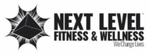 NEXT LEVEL FITNESS & WELLNESS WE CHANGE LIVES Logo (USPTO, 07/30/2020)