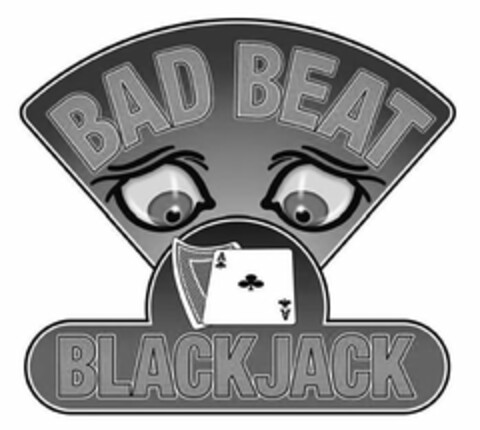 BAD BEAT BLACKJACK Logo (USPTO, 23.11.2009)