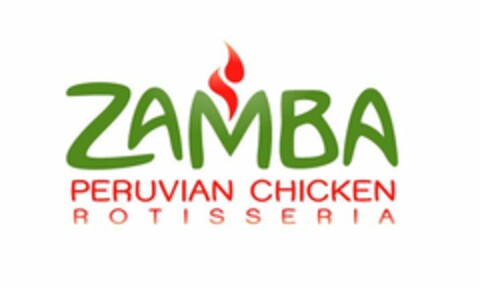 ZAMBA PERUVIAN CHICKEN ROTISSERIA Logo (USPTO, 19.01.2010)