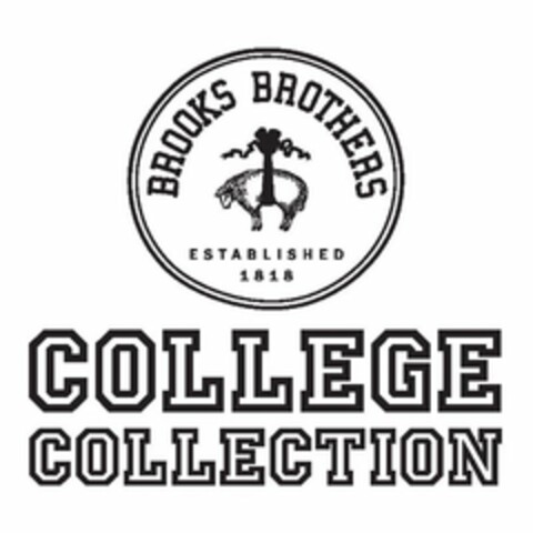 BROOKS BROTHERS ESTABLISHED 1818 COLLEGE COLLECTION Logo (USPTO, 05/20/2011)