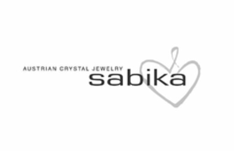 AUSTRIAN CRYSTAL JEWELRY SABIKA Logo (USPTO, 10.06.2011)