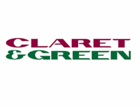 CLARET & GREEN Logo (USPTO, 24.09.2012)