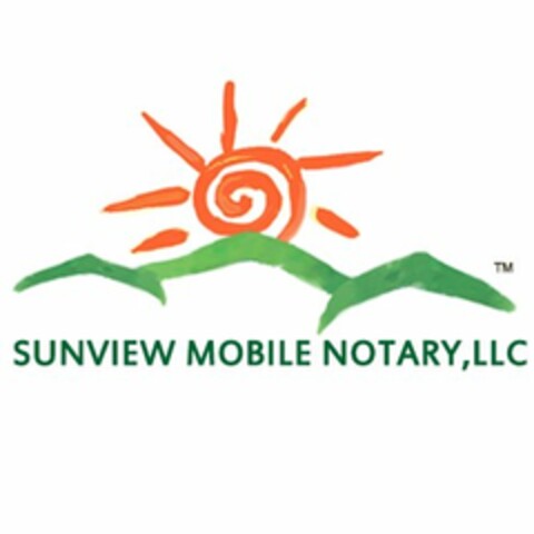 SUNVIEW MOBILE NOTARY, LLC Logo (USPTO, 17.01.2014)