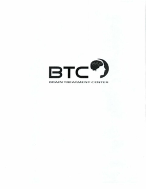 BTC BRAIN TREATMENT CENTER Logo (USPTO, 03/11/2015)