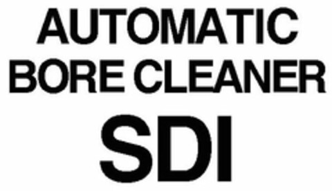 AUTOMATIC BORE CLEANER SDI Logo (USPTO, 11/17/2015)