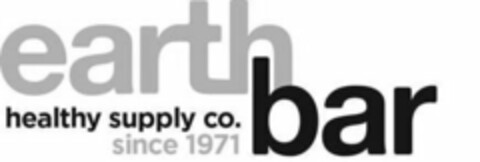 EARTH BAR HEALTHY SUPPLY CO. SINCE 1971 Logo (USPTO, 13.01.2016)
