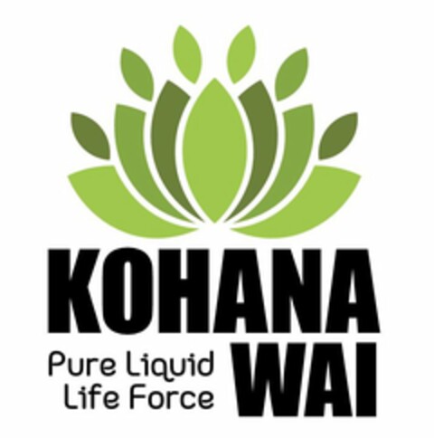 KOHANA WAI PURE LIQUID LIFE FORCE Logo (USPTO, 14.12.2016)