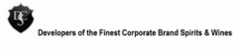 DSC DEVELOPERS OF THE FINEST CORPORATE BRAND SPIRITS & WINES Logo (USPTO, 13.03.2017)