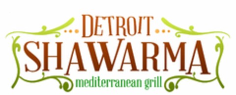 DETROIT SHAWARMA MEDITERRANEAN GRILL Logo (USPTO, 07.04.2017)