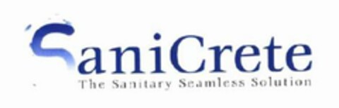 SANICRETE THE SANITARY SEAMLESS SOLUTION Logo (USPTO, 01/11/2018)