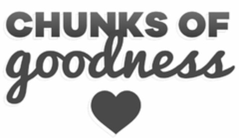 CHUNKS OF GOODNESS Logo (USPTO, 01/26/2018)
