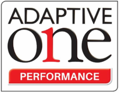 ADAPTIVE ONE 1 PERFORMANCE Logo (USPTO, 02/20/2018)