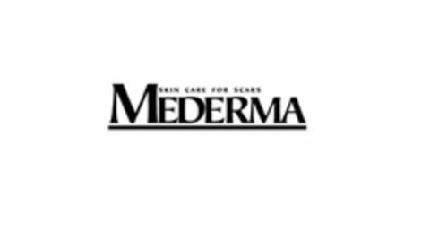 SKIN CARE FOR SCARS MEDERMA Logo (USPTO, 06.03.2018)