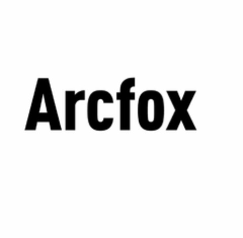 ARCFOX Logo (USPTO, 10/24/2018)