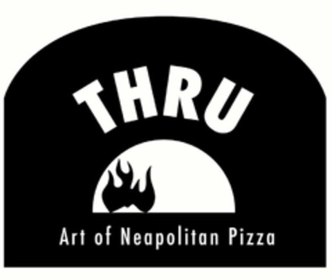 THRU ART OF NEOPOLITAN PIZZA Logo (USPTO, 01/21/2019)