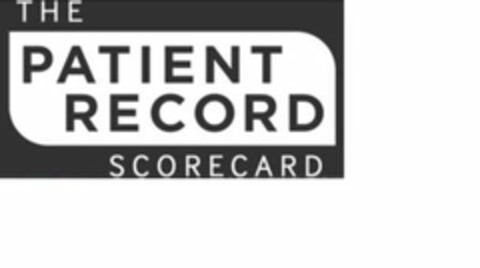 THE PATIENT RECORD SCORECARD Logo (USPTO, 02.08.2019)