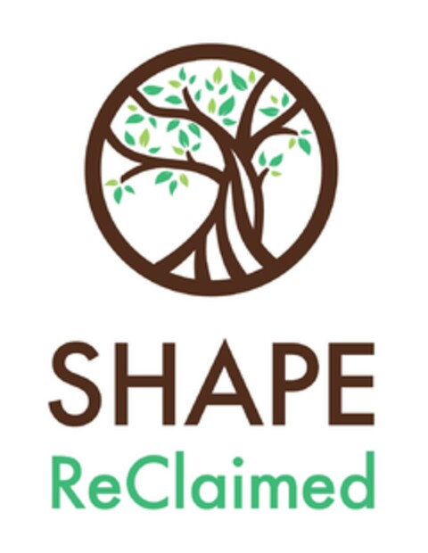 SHAPE RECLAIMED Logo (USPTO, 01/25/2020)