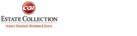 CGI ESTATE COLLECTION IMPACT RESISTANT WINDOWS & DOORS Logo (USPTO, 01/13/2010)