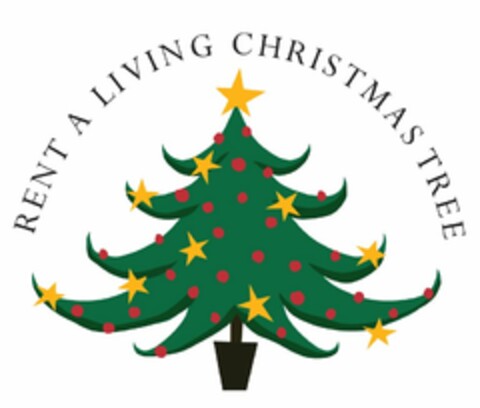 RENT A LIVING CHRISTMAS TREE Logo (USPTO, 20.01.2011)