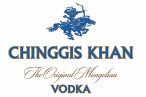 CHINGGIS KHAN THE ORIGINAL MONGOLIAN VODKA Logo (USPTO, 12/13/2012)