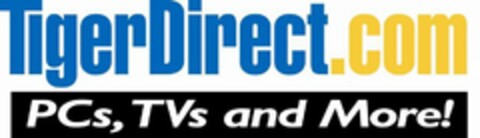 TIGERDIRECT.COM PCS, TVS AND MORE! Logo (USPTO, 12/14/2012)