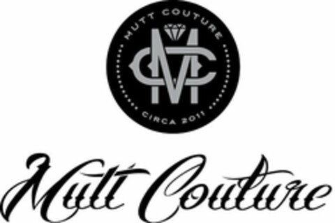 MUTT COUTURE MC CIRCA 2011 MUTT COUTURE Logo (USPTO, 05/13/2013)