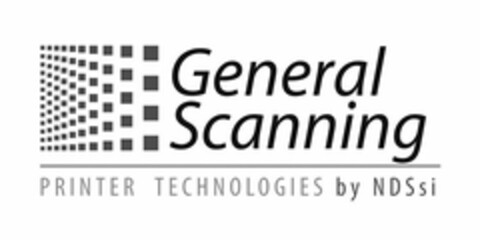 GENERAL SCANNING PRINTER TECHNOLOGIES BY NDSSI Logo (USPTO, 27.06.2013)