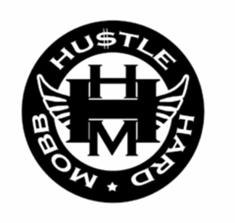 HU$TLE HARD MOBB HHM Logo (USPTO, 17.03.2014)