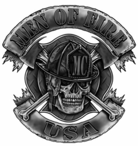 MEN OF FIRE MC USA Logo (USPTO, 04.08.2014)