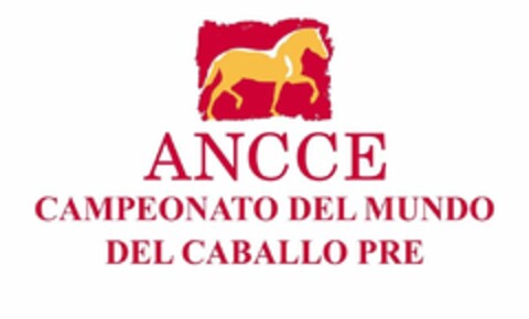 ANCCE CAMPEONATO DEL MUNDO DEL CABALLO PRE Logo (USPTO, 11/26/2014)