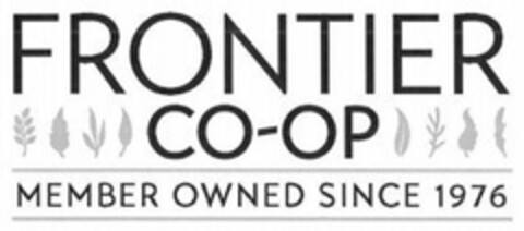 FRONTIER CO-OP MEMBER OWNED SINCE 1976 Logo (USPTO, 03/08/2017)