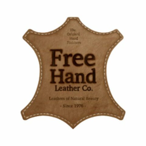 FREE HAND LEATHER CO. THE ORIGINAL HANDFINISHERS LEATHERS OF NATURAL BEAUTY - SINCE 1976 - Logo (USPTO, 11.09.2017)