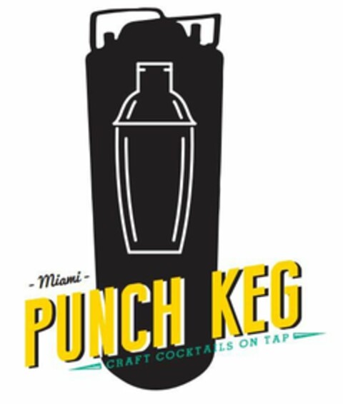 MIAMI PUNCH KEG CRAFT COCKTAILS ON TAP Logo (USPTO, 05.03.2018)